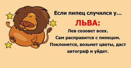 У каждого знака зодиака свой подход, когда наступает полный пипец!
